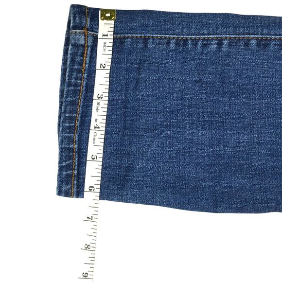 Cabi Jeans Slim Boyfriend Patchwork Sz 4 Blue Stretch Denim‎ Fading Y2K Vibes - Picture 6 of 13
